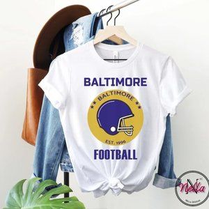 Baltimore Football Shirt, Retro Baltimore Shirt, Vintage Baltimore Football Tee